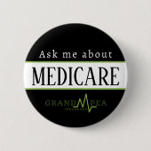 Vraag me wat Medicare III Button is (Voorkant)