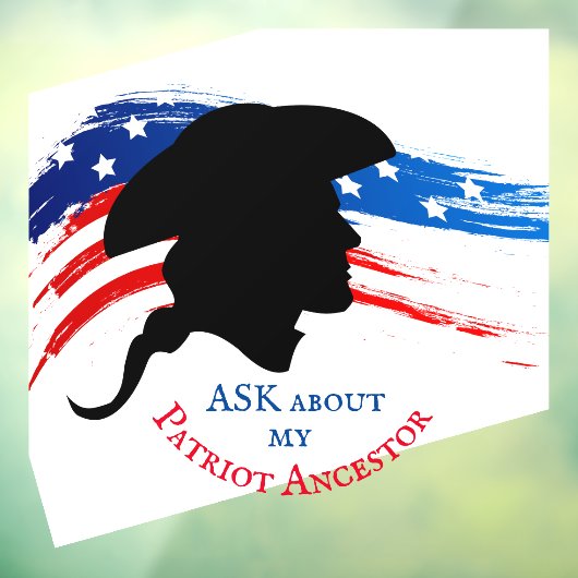 Vraag naar mijn patriot Ancestor Raamsticker (Vel 3)