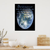 Vraag niet naar de wereld...... poster (Keuken)