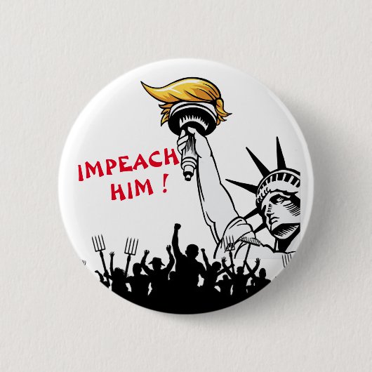 Vraag nu Trump Ronde Button 5,7 Cm (Voorkant)