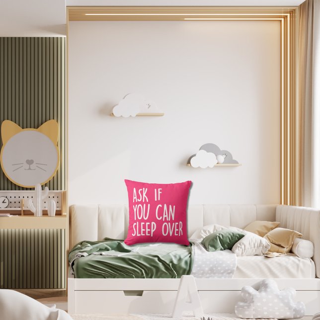 Vraag of je over roze Kinderen kunt slapen Kussen (Creator heeft geüpload)