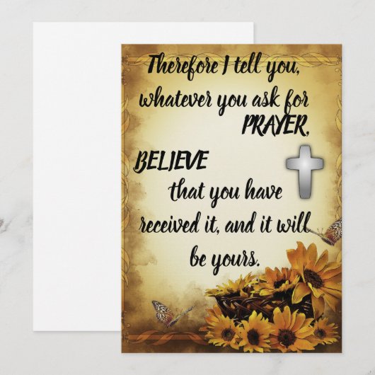 Vraag om in het Vaste Wenskaart van de Manuscript  (Voorkant / Achterkant)