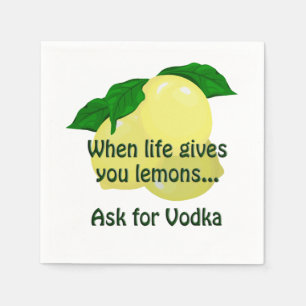 Vraag om wodka Napkin Servet