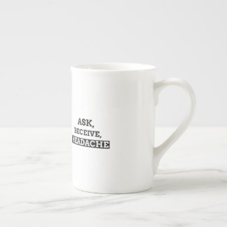 Vraag, Ontvang, Hoofdpijn Porselein Kop