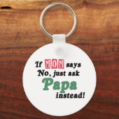 Vraag Papa gewoon Sleutelhanger (Voorkant)