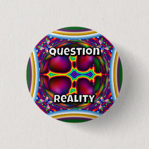 Vraag Realiteit (je mag de woorden veranderen) Ronde Button 3,2 Cm