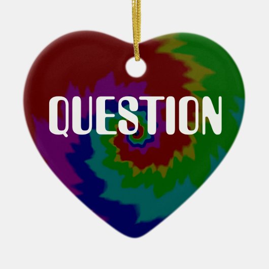 VRAAG REALITEIT KERAMISCH ORNAMENT (Voorkant)