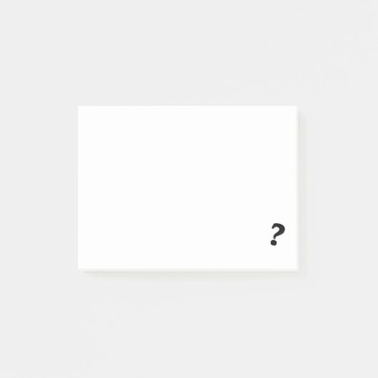 Vraag Teken Blocnote Post-it® Notes (Voorkant)