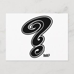 Vraag ~ Vragen over Huh? Wat? ? Briefkaart