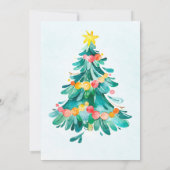 Vraagfeest voor kerstfeestfeest kaart (Achterkant)