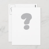 vraagteken ? briefkaart (Voorkant / Achterkant)
