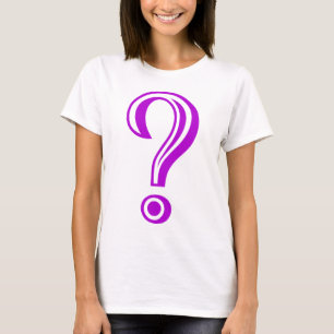 Vraagteken Gegraveerd T-shirt