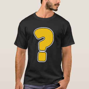 Vraagteken Slogan Kostuum T-shirt