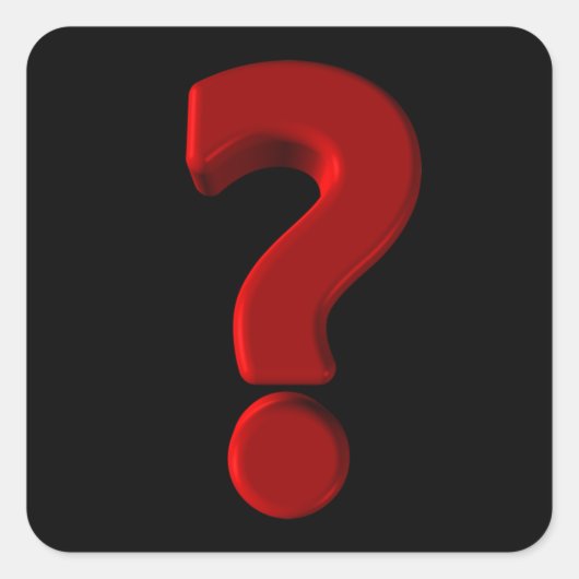 Vraagteken Stickers (Voorkant)