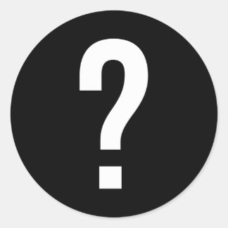 Vraagteken Symbool Leestekens Ronde Sticker