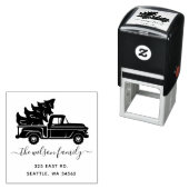 Vrachtadres voor kerstbomen Zelfinktende Stempel (In situ)