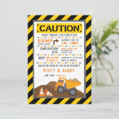 Vrachtbaby shower kaart (Staand voorkant)