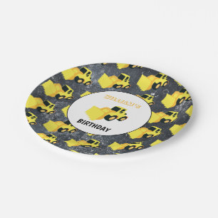 Vrachtdag over vrachtwagenbouw aan voorkant papieren bordje