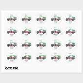 Vrachtkerstboom We hebben de aankondiging verplaat Ronde Sticker (Vel)