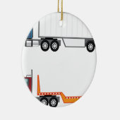 Vrachtpap en platbed keramisch ornament (Rechts)