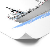 Vrachtschip de Grote Meren Manitoba Poster (Hoek)