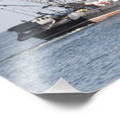 Vrachtschip Foto Afdruk (Hoek)