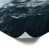 Vrachtschip in zware Zeeen Poster (Hoek)