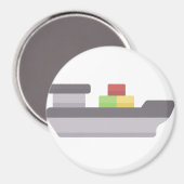 vrachtschip magneet (Voorkant / Achterkant)