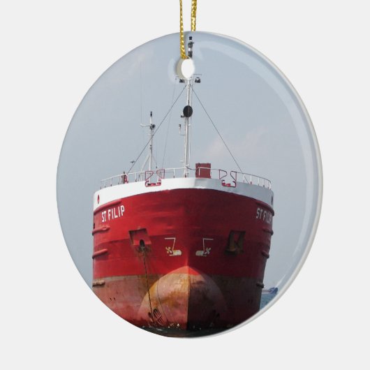 vrachtschip St Filip Keramisch Ornament (Links)