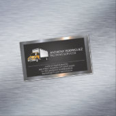 Vrachtservices | Metaalgrens Magnetisch Visitekaartje (Voorbeeld)