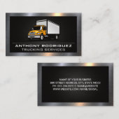 Vrachtservices | Metaalgrens Visitekaartje (Voorkant / Achterkant)