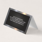 Vrachtservices | Metaalgrens Visitekaartjes (Achterkant)