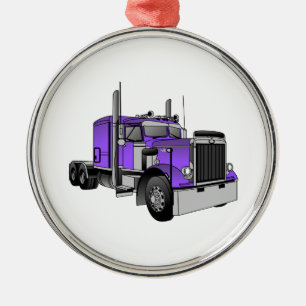 Vrachtwagen 1 metalen ornament