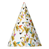 Vrachtwagen bij graafwerkzaamheden feesthoedjes (Achterkant)