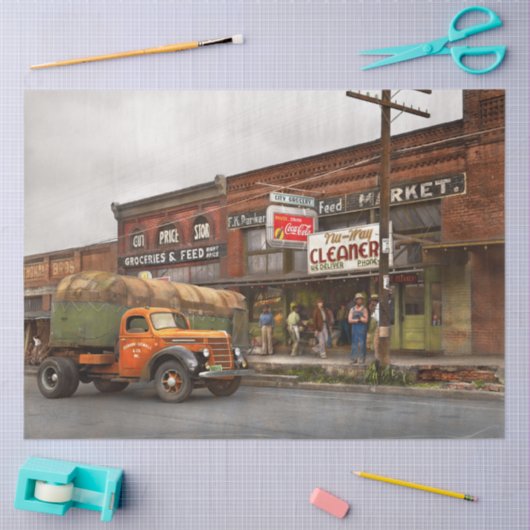 Vrachtwagen - De stadskruidenier 1939 Tissuepapier (Craft)