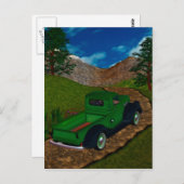  vrachtwagen geïllustreerde reeks briefkaart (Voorkant / Achterkant)