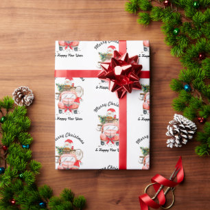 vrachtwagen Grappig nieuwjaar Cadeaupapier