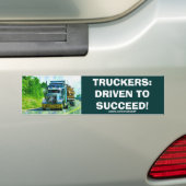 VRACHTWAGEN GROTE RIG TRUCKERS BUMPERSTICKER (Op auto)