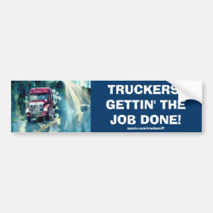 VRACHTWAGEN GROTE RIG TRUCKERS BUMPERSTICKER