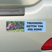 VRACHTWAGEN GROTE RIG TRUCKERS BUMPERSTICKER (Op auto)