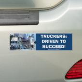 VRACHTWAGEN GROTE RIG TRUCKERS BUMPERSTICKER (Op auto)