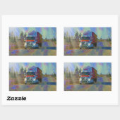 VRACHTWAGEN GROTE RIG TRUCKERS Cadeaus Rechthoekige Sticker (Vel)