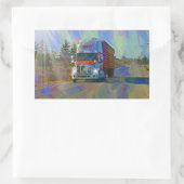 VRACHTWAGEN GROTE RIG TRUCKERS Cadeaus Rechthoekige Sticker (Tas)