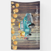  Vrachtwagen - herfst Barnwood Welkom Spandoek (Verticaal)