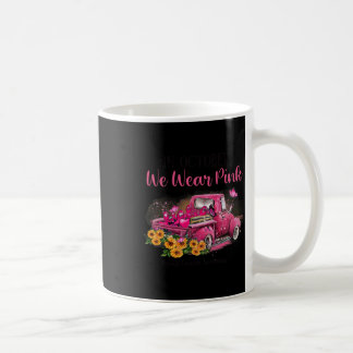 Vrachtwagen In Oktober Draag We Pink Breast Cancer Koffiemok