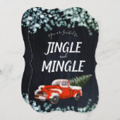  Vrachtwagen Jingle Mingle Kerstfeest Kaart (Voorkant / Achterkant)