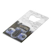  vrachtwagen kredietkaart flessenopener (Achterkant Gekanteld)