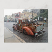  vrachtwagen met fiets/Jerome, Arizona Briefkaart (Voorkant)