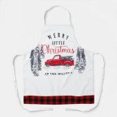  vrachtwagen met kerst met rode buffels schort (Voorkant)