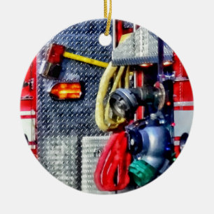 Vrachtwagen met slangen en x keramisch ornament